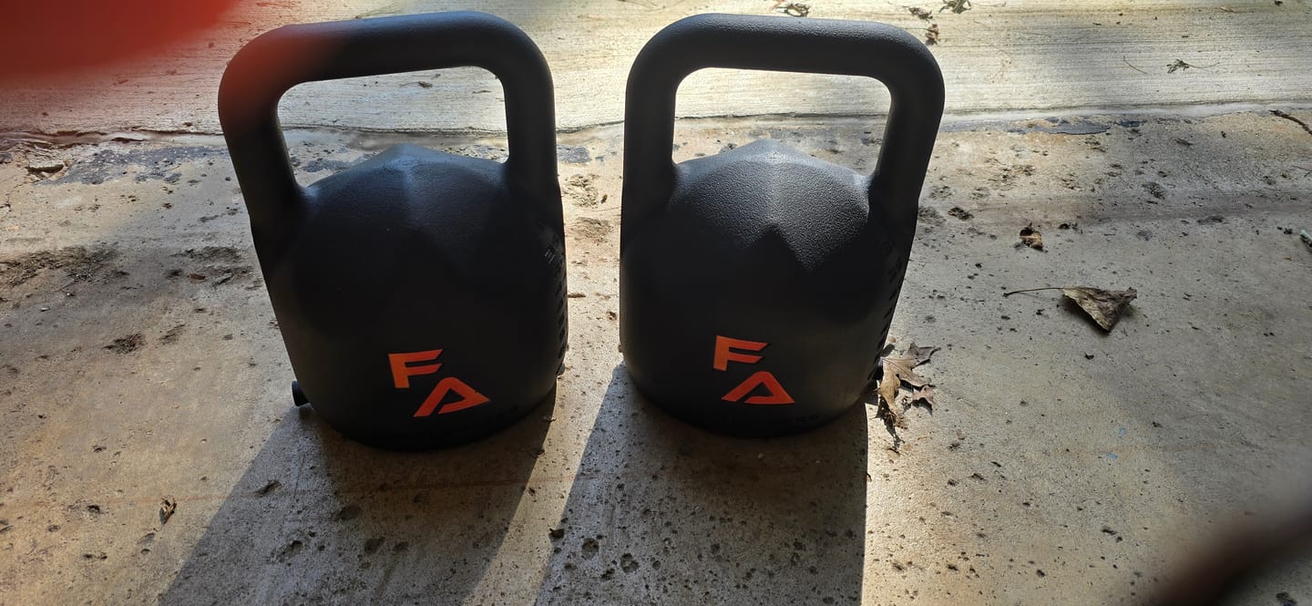 Customer photo review of FA Adjustable Kettlebell