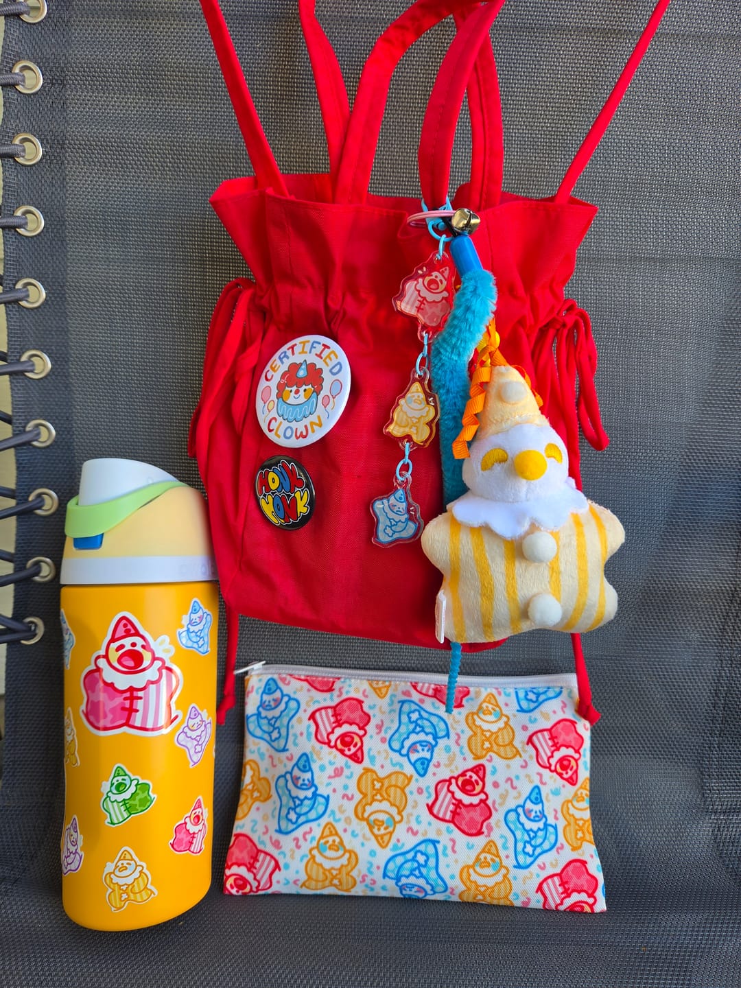 Customer photo review of Cute Lil Clowns Pencil Pouch