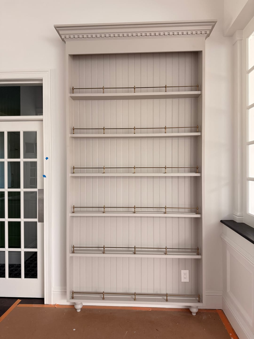 Customer photo review of Victorian Brass Gallery Rail - Antique Brass