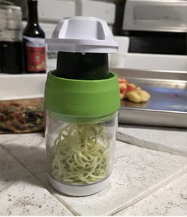 Customer photo review of VeggieTwist™ – Spiral Vegetable Cutter