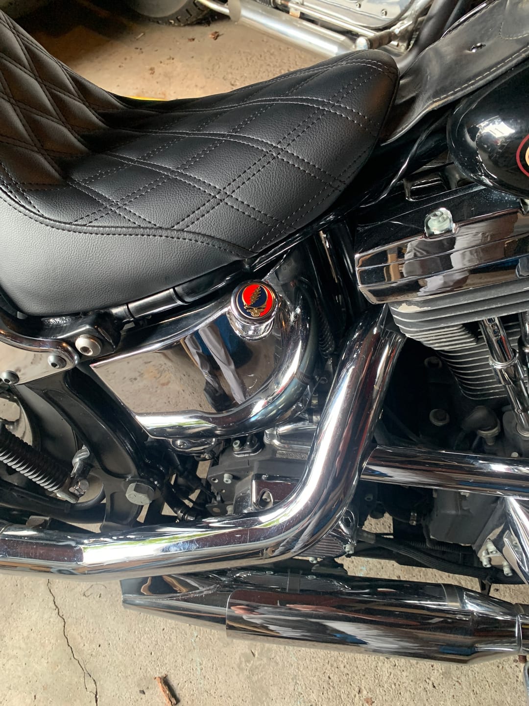 Customer photo review of Grateful Dead Metal Finish Steal Your Face Bumper Sticker