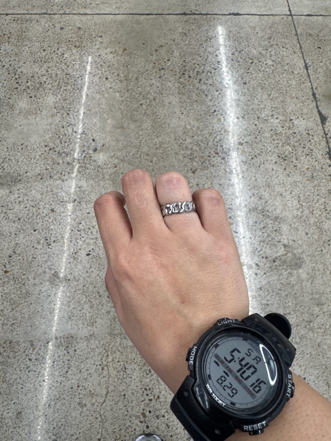 Customer photo review of Cuban Link Ring