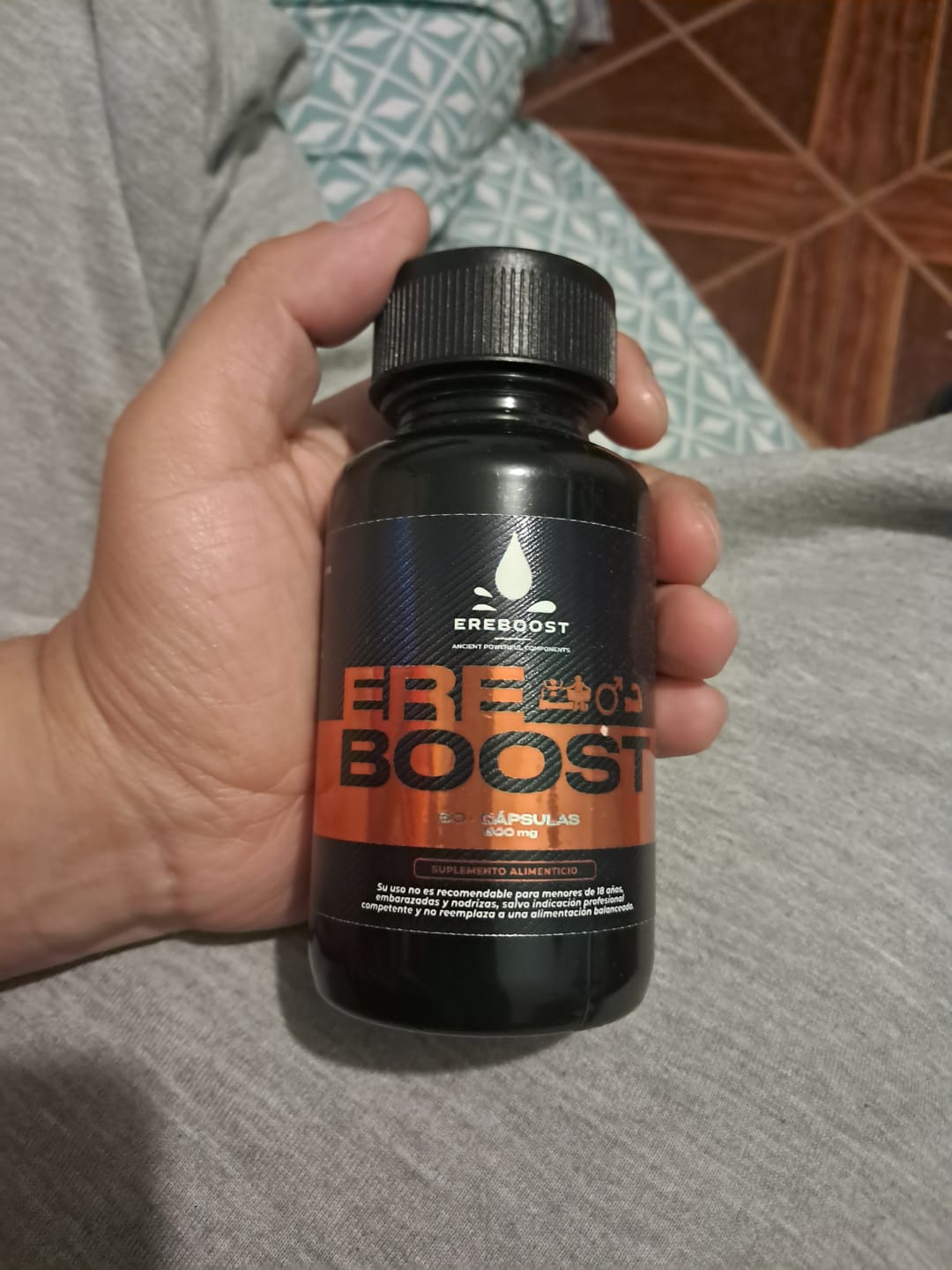 Customer photo review of EREBOOST | 60 Cápsulas