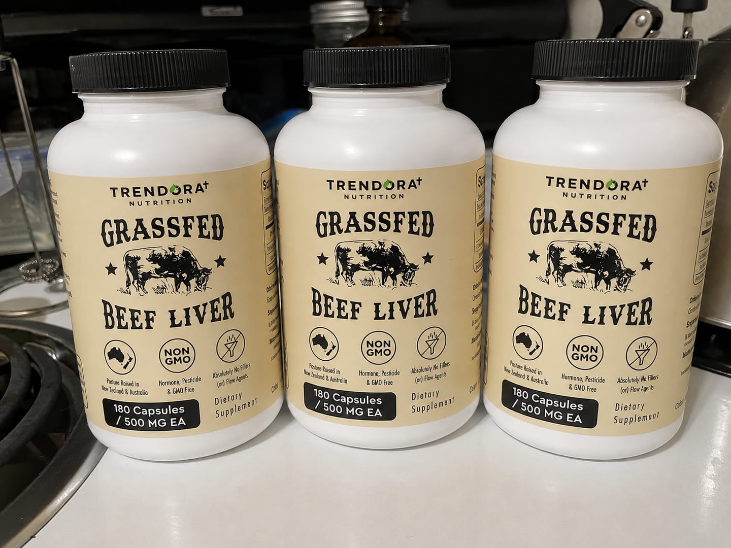Customer photo review of Trendora Nutrition Grass-Fed Beef Liver Capsules