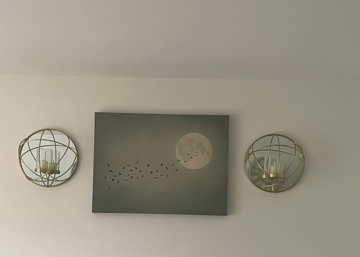 Customer photo review of Japandi Moon Sage Print