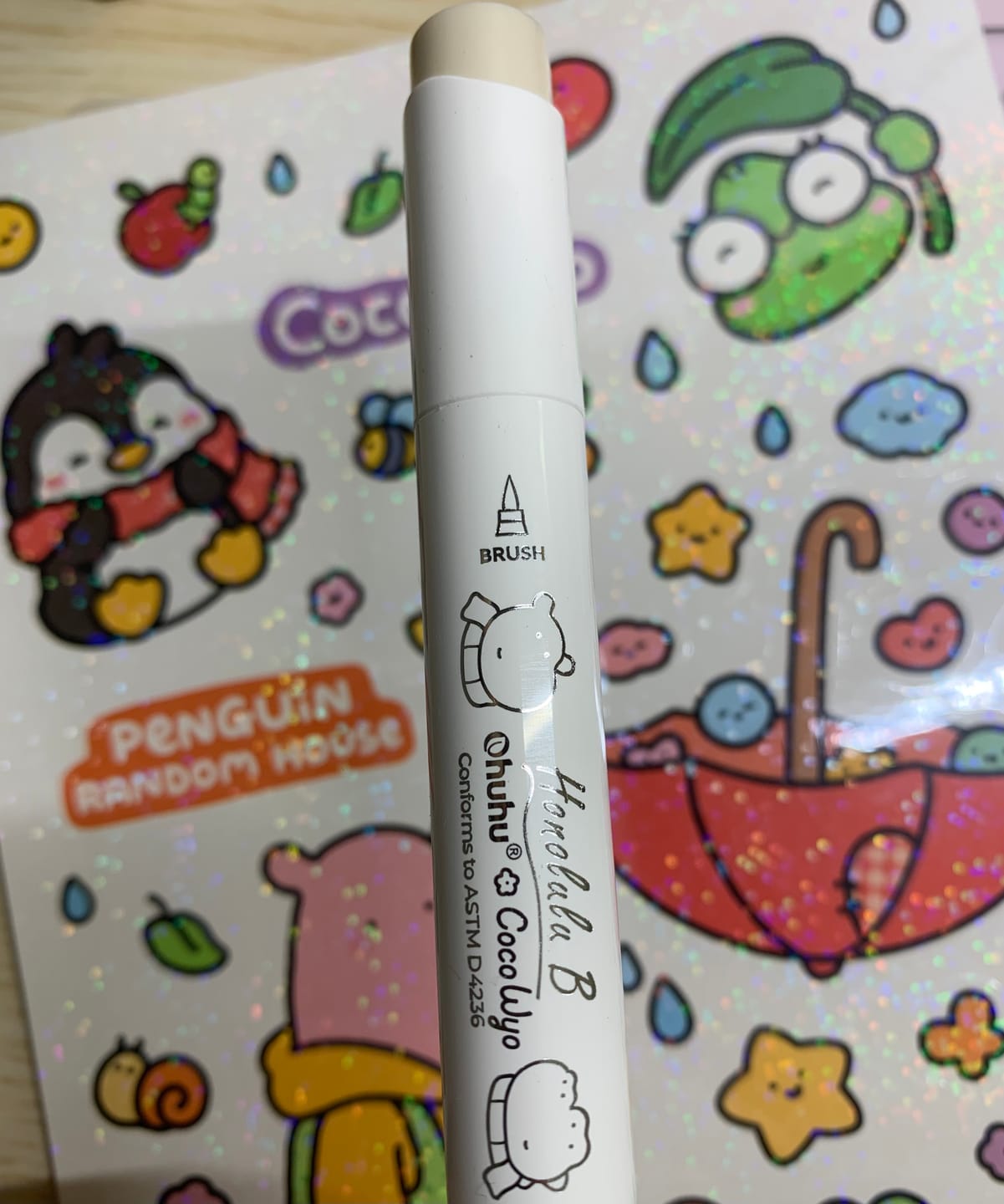 Customer photo review of Ohuhu x Coco Wyo Cozy Mood Coloring Kit, Honolulu B 48 Colors Alcohol Markers with Brush & Fine Dual Tips, Coloring Book with Mood Tracker Pages