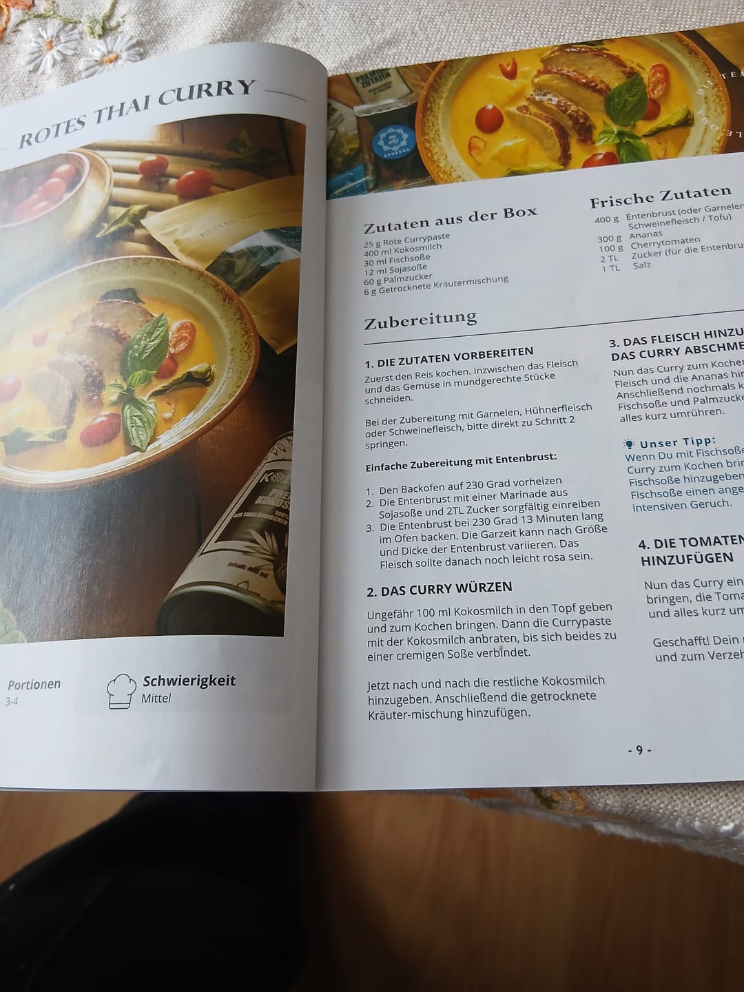 Customer photo review of KONKRUA Best of Thailand Box mit 60-seitigem Kochbuch
