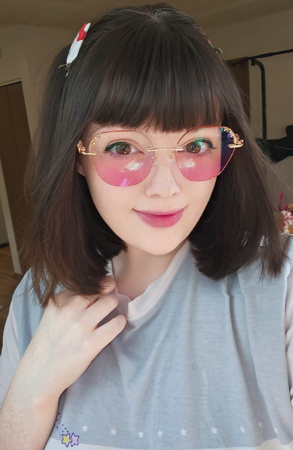 Customer photo review of Glitter Eyeglasses