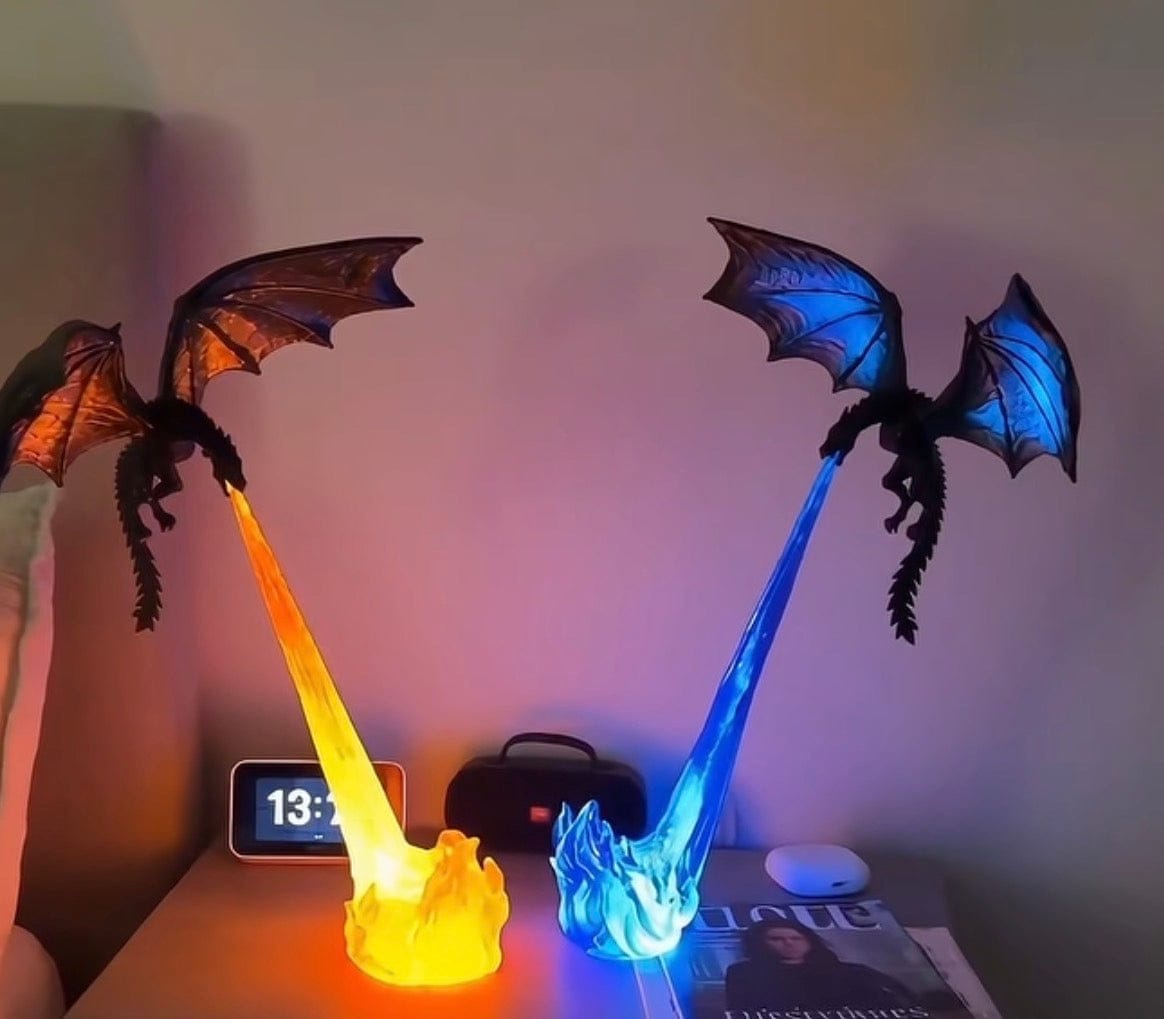 Customer photo review of Dragon flame lamp