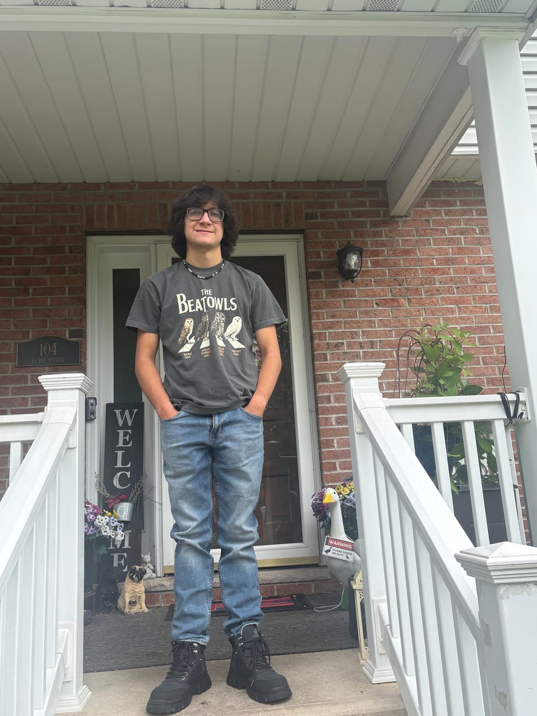 Customer photo review of The Beatowls Comfort Colors® Tee