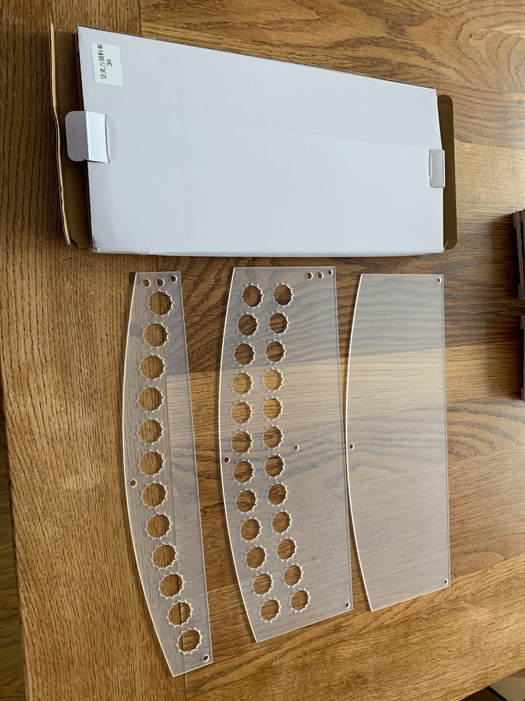 Customer photo review of Paint & Brush Holder for Paint by Numbers