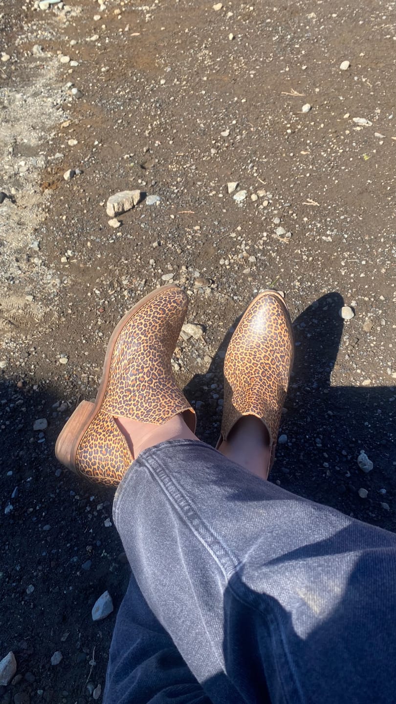 Customer photo review of Botin Mujer / Chirigue Leopardo