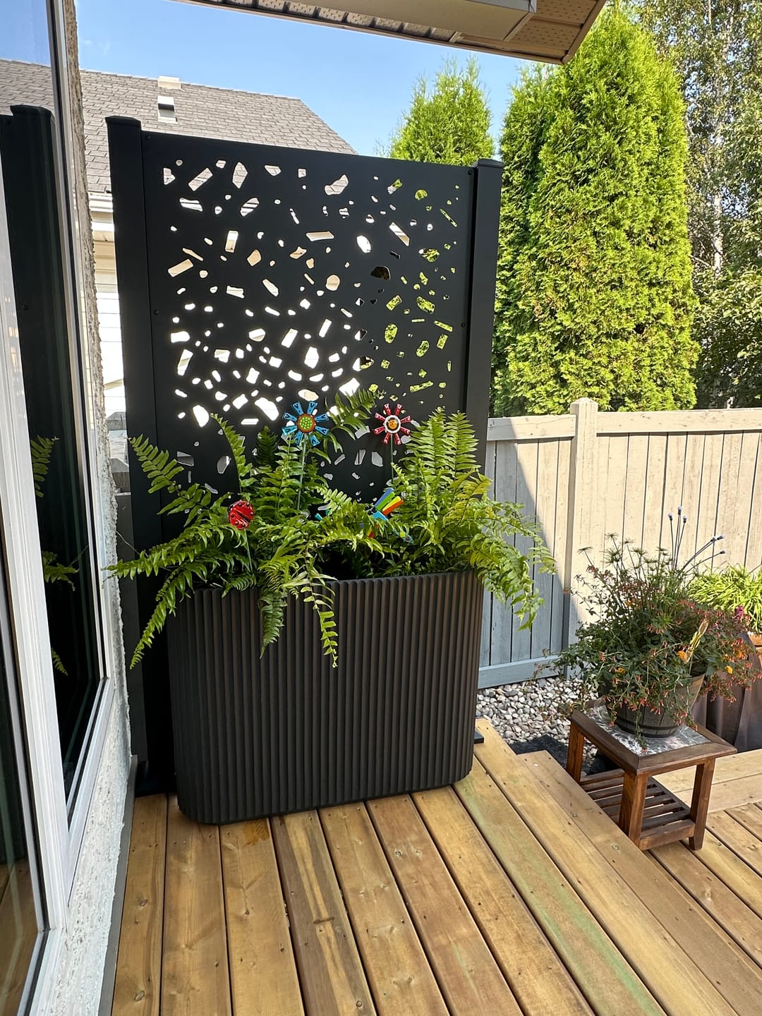 Customer photo review of Privacy Screen (River Rock)