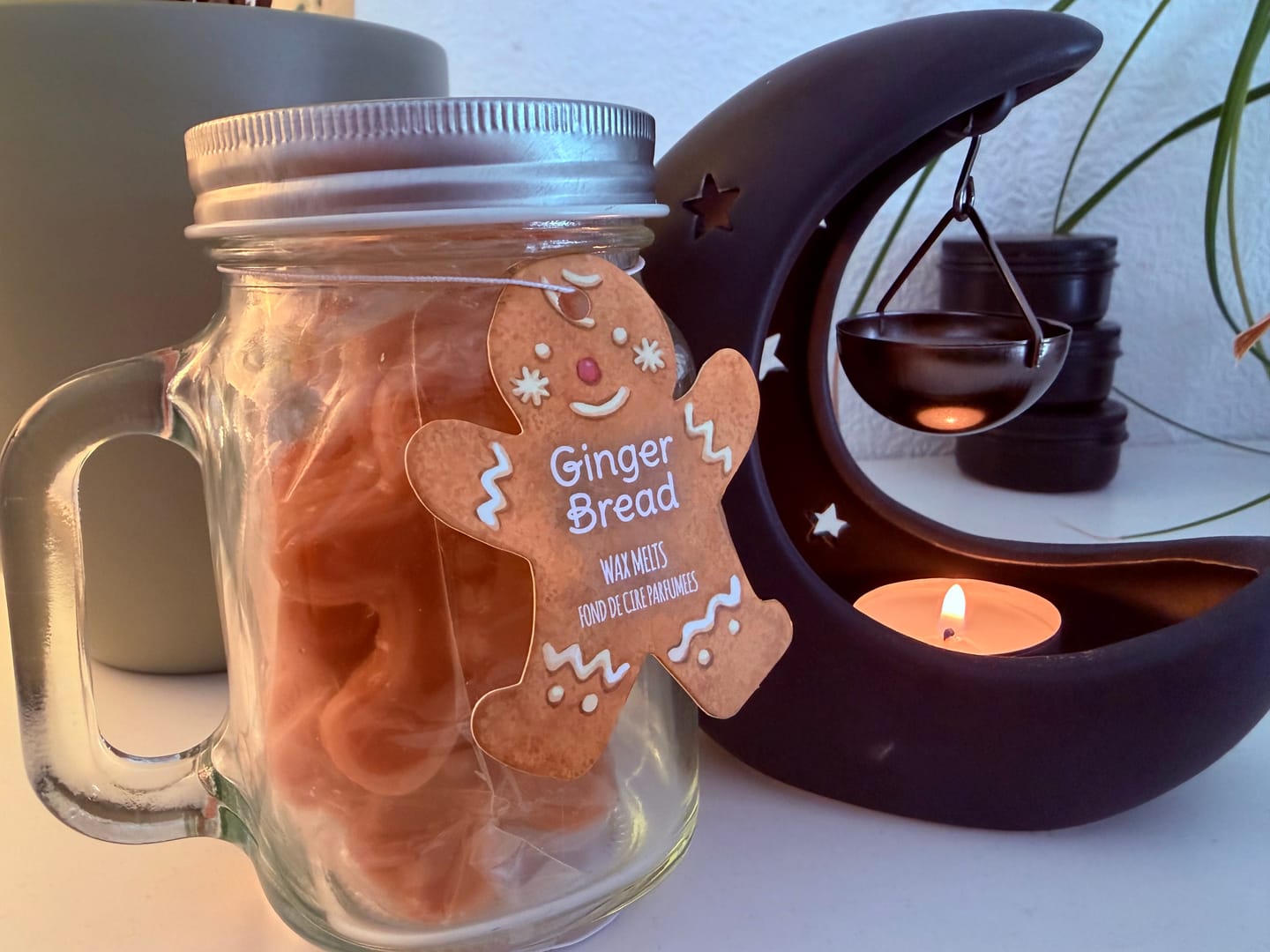 Customer photo review of Lebkuchen Männchen Duftwachs im Glas – Weihnachtsduft