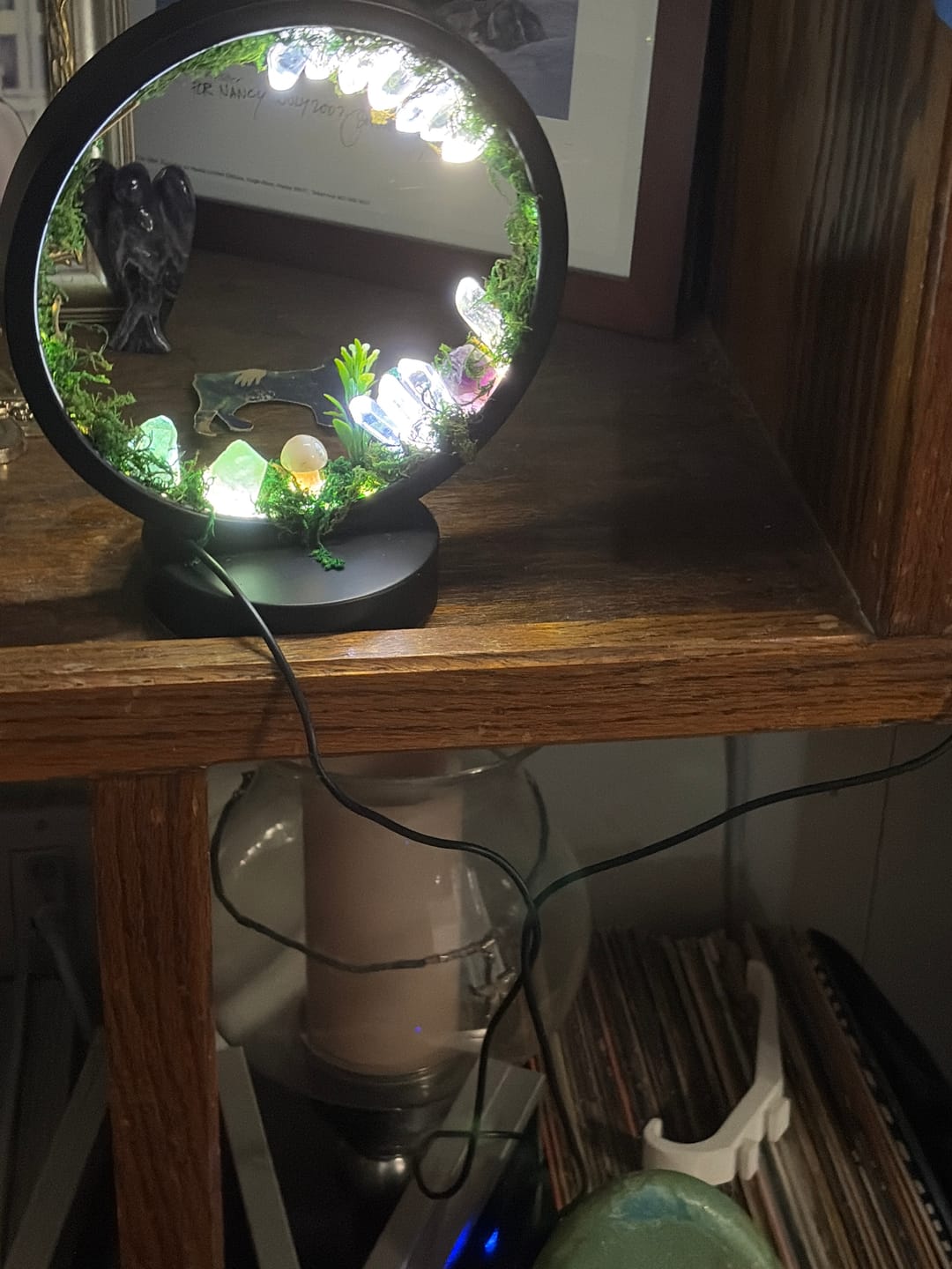 Customer photo review of Natural Quartz Forest LED Lamp