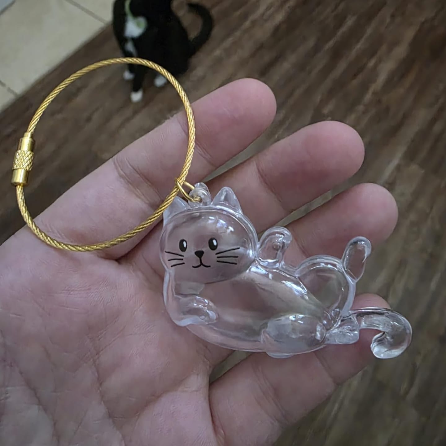 Customer photo review of Llavero para guardar pelo de mascota