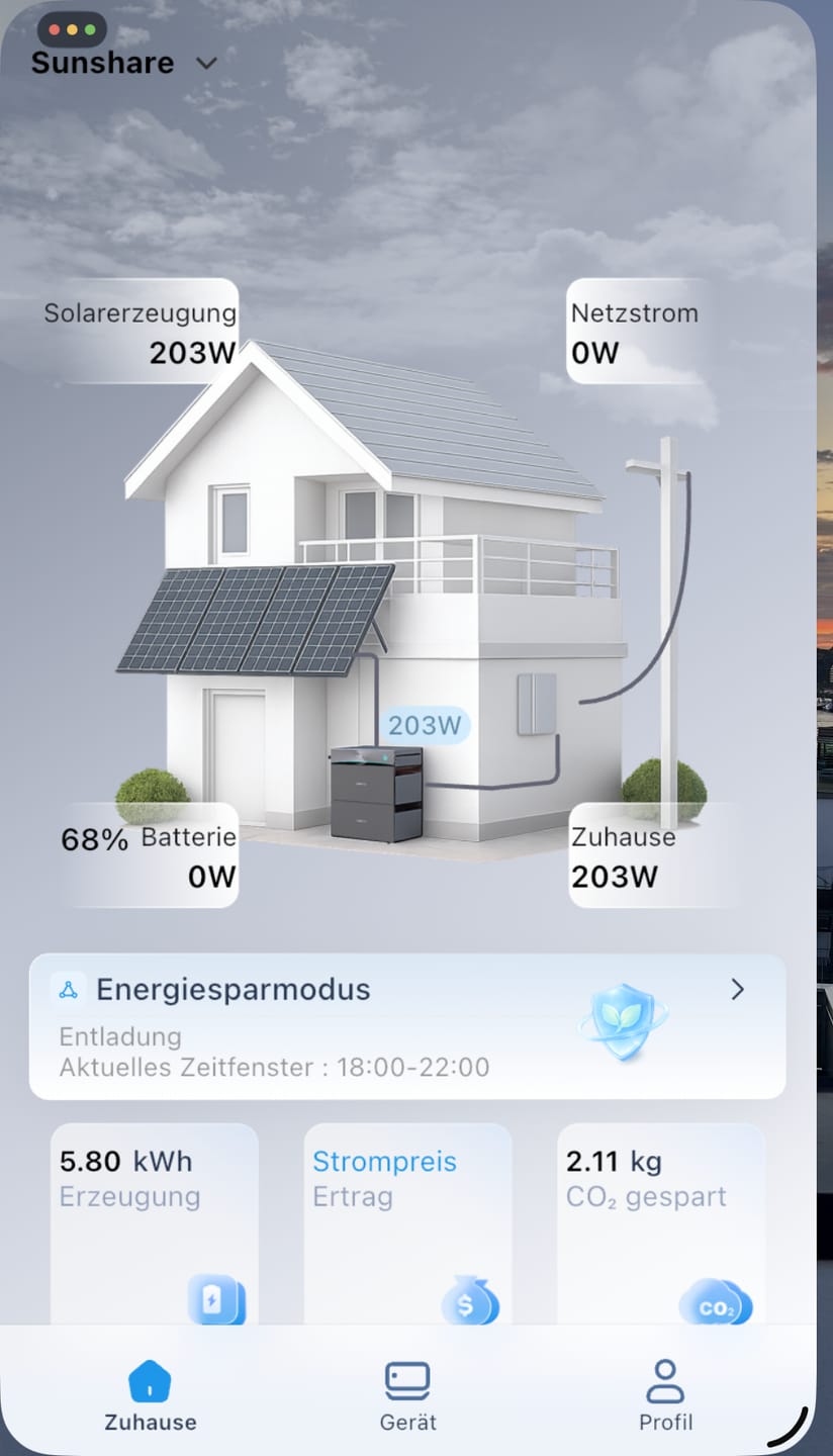 Customer photo review of Glory Balkonkraftwerk mit 4,0 kWh Speicher