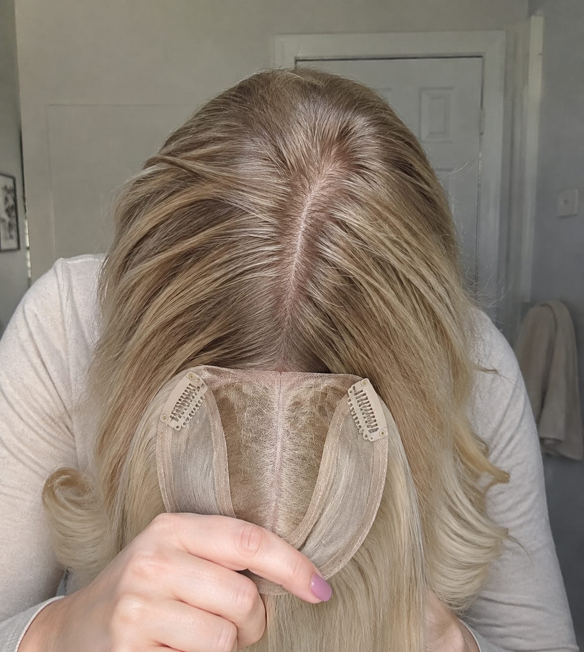 Customer photo review of [Pre-Sale][Virgin Hair] Breathable Human Hair Toppers Highlight #16/22
