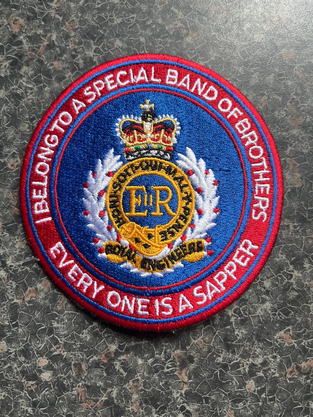 Customer photo review of Special Band of Brothers Embroidered Badge