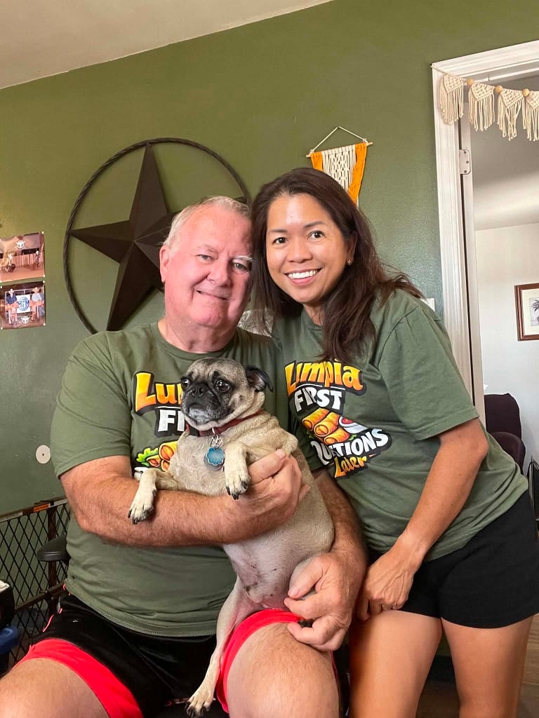 Customer photo review of Lumpia First T-Shirt