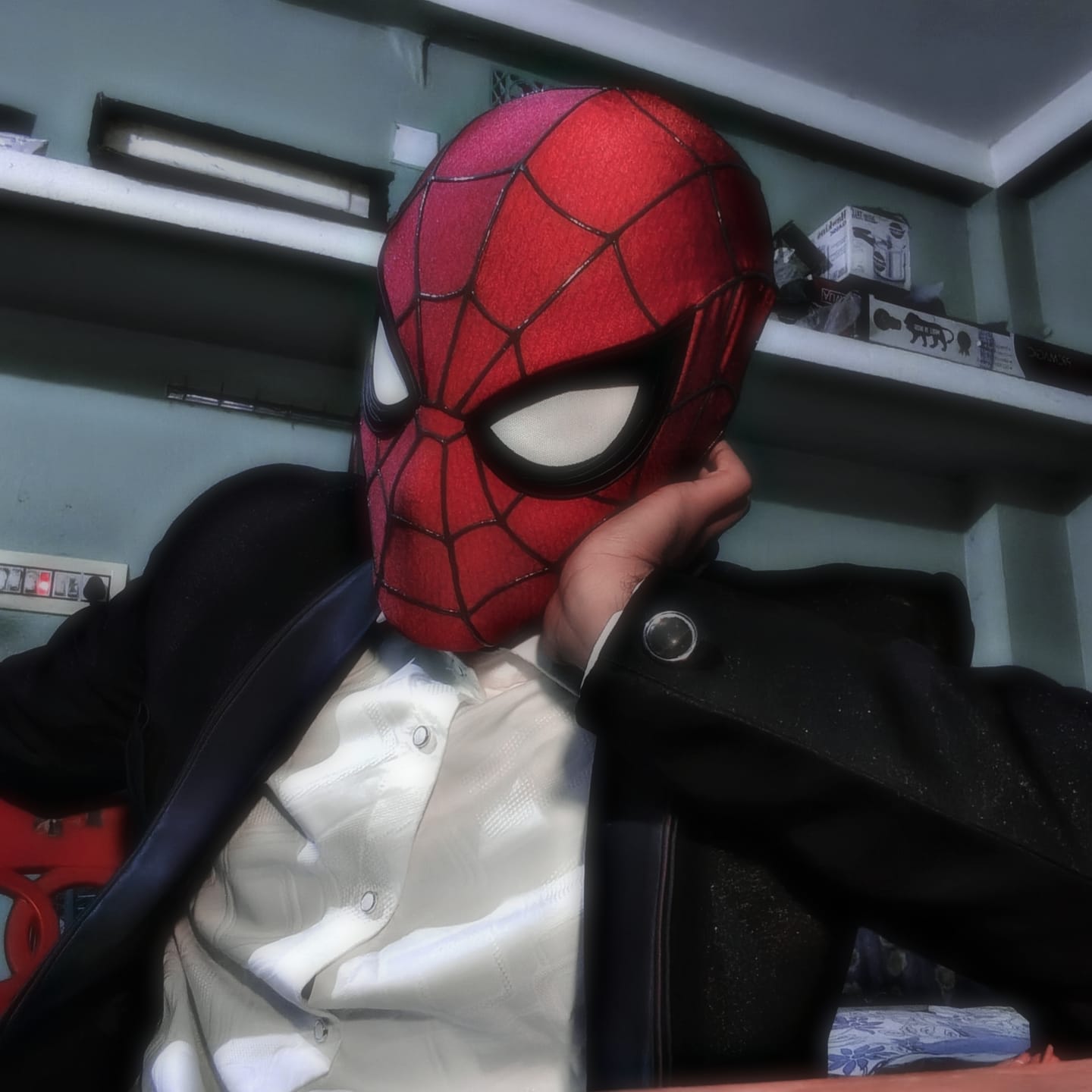 Customer photo review of Spider Man Brand New Day Mask(Cosplay Version)