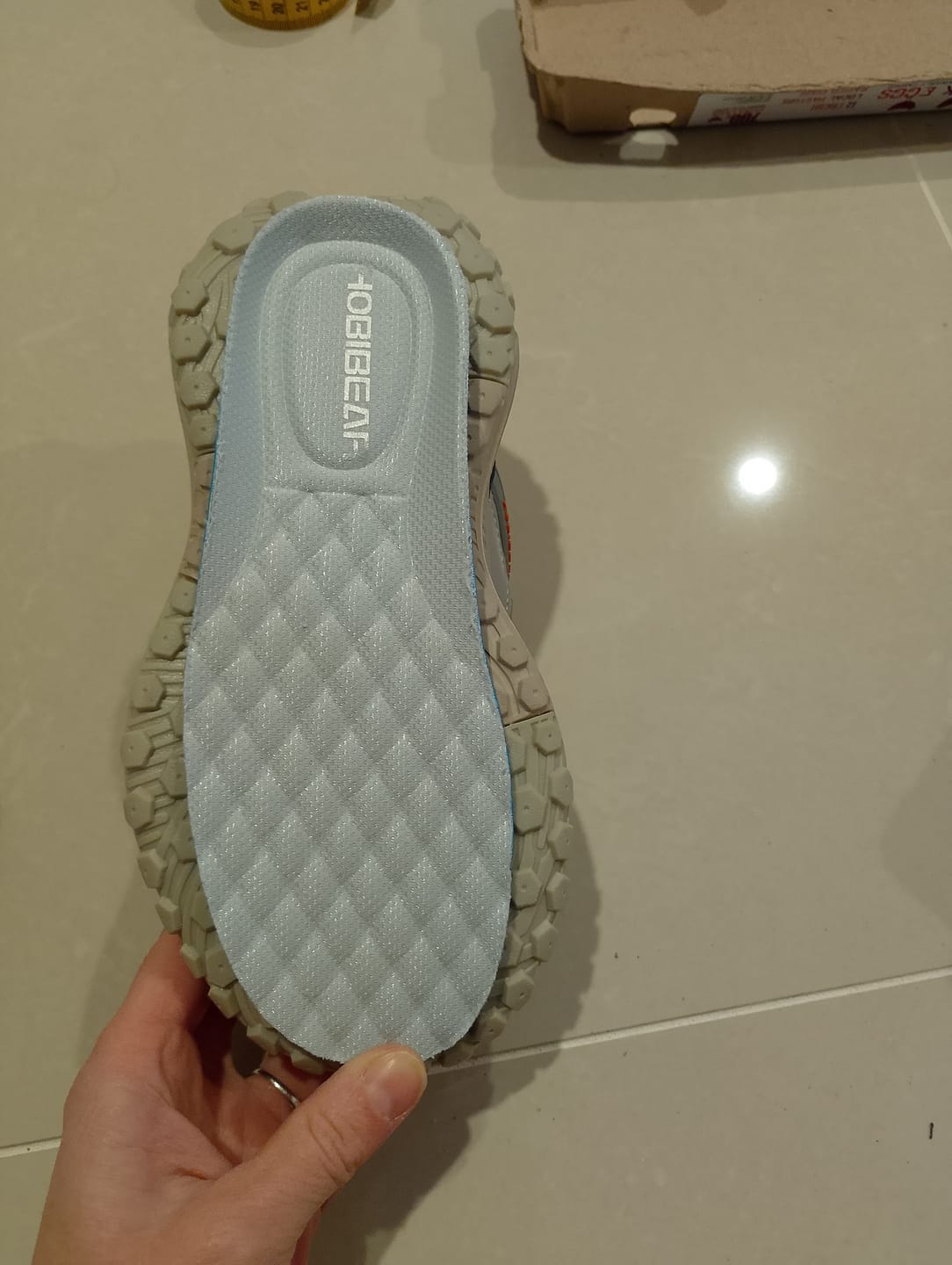 Customer photo review of Kid's Taro - Wide Toe Sneakers