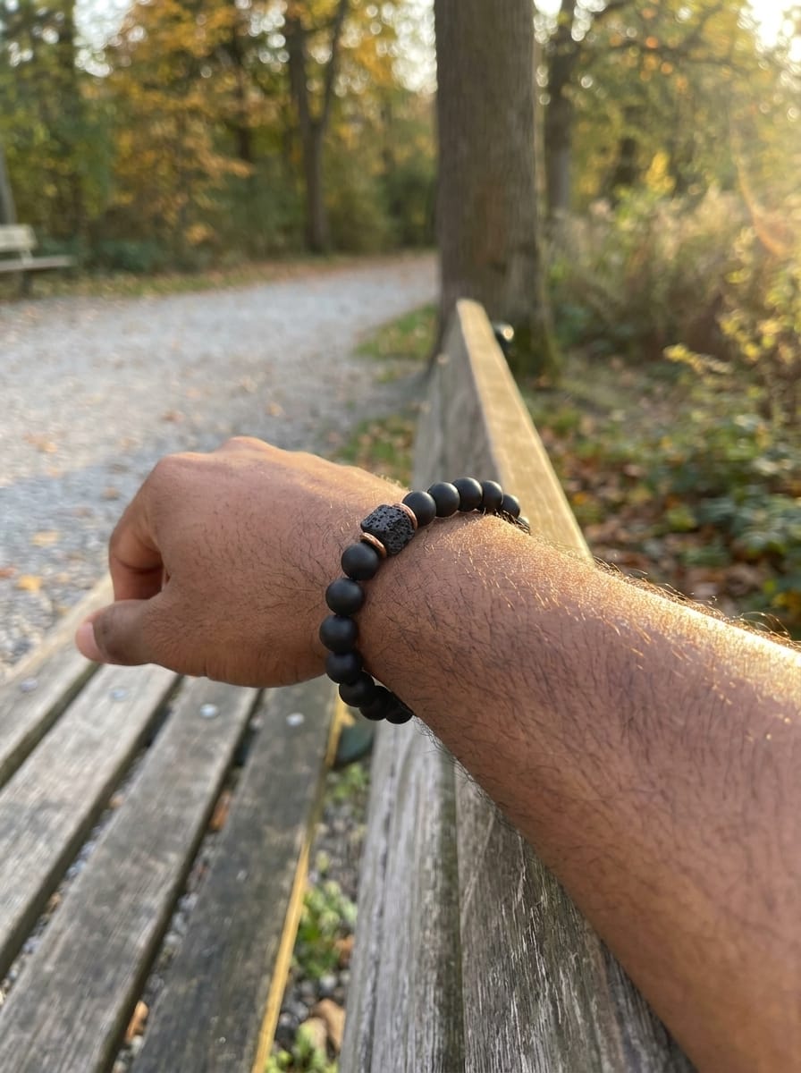 Customer photo review of Volcanic Stone Bracelet