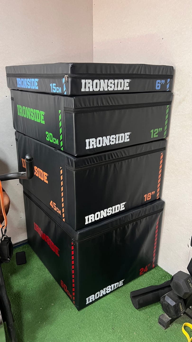 Customer photo review of IRONSIDE Plyometric Box Set