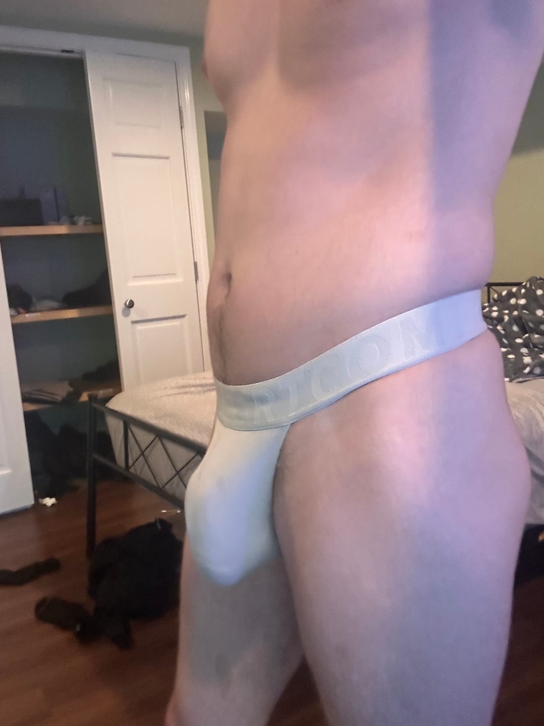 Customer photo review of 3 Pack Men’s Y-Cut Seamless Breathable High Elastic Low Rise Thongs
