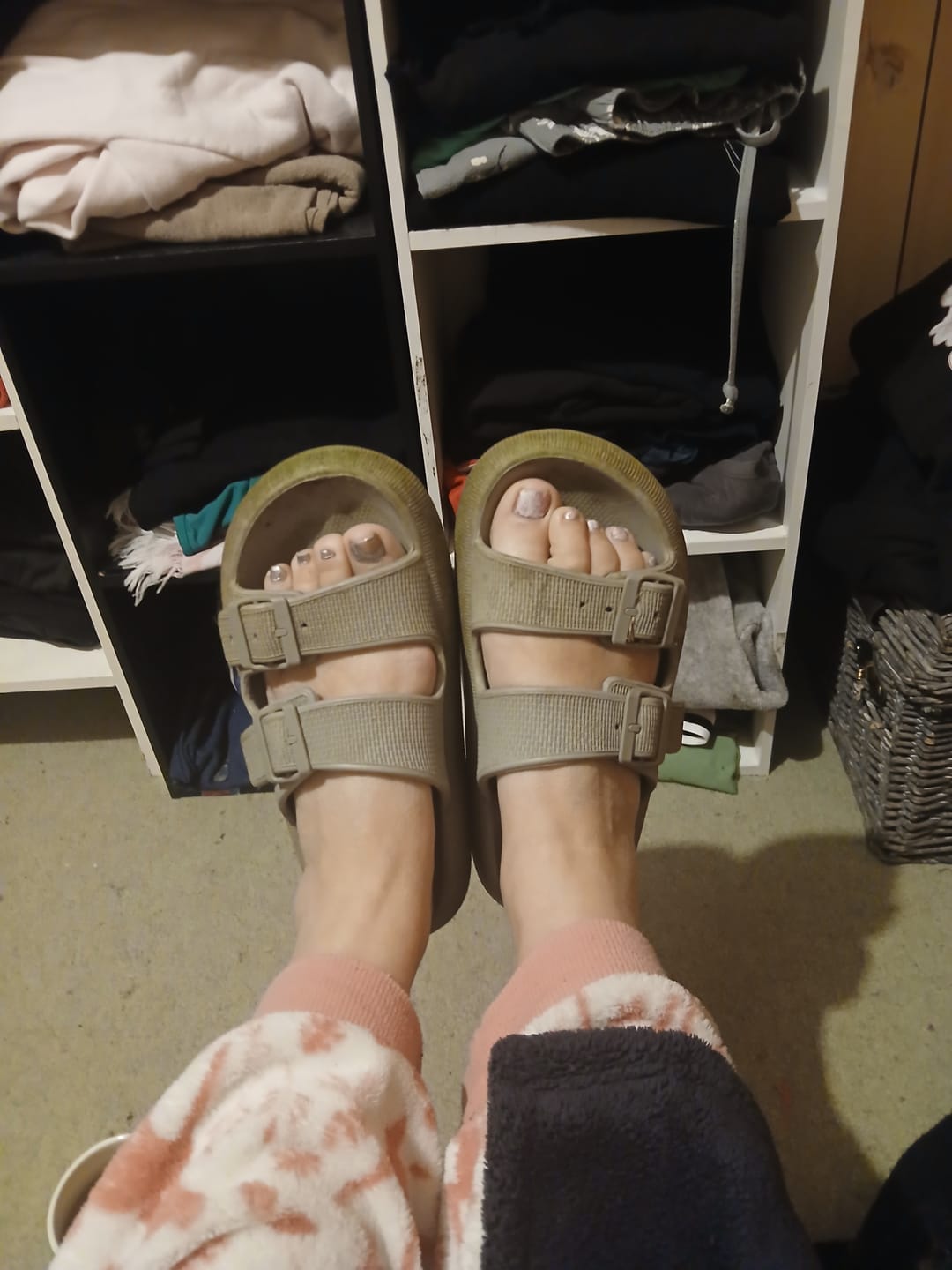 Customer photo review of The Snuggi Sandals