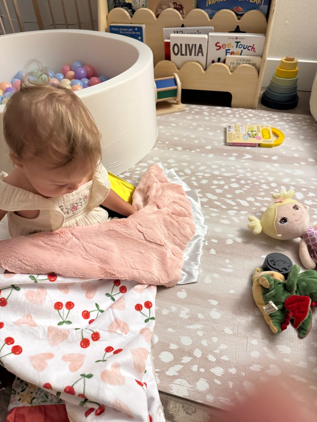Customer photo review of Cheery Cherry Blanket