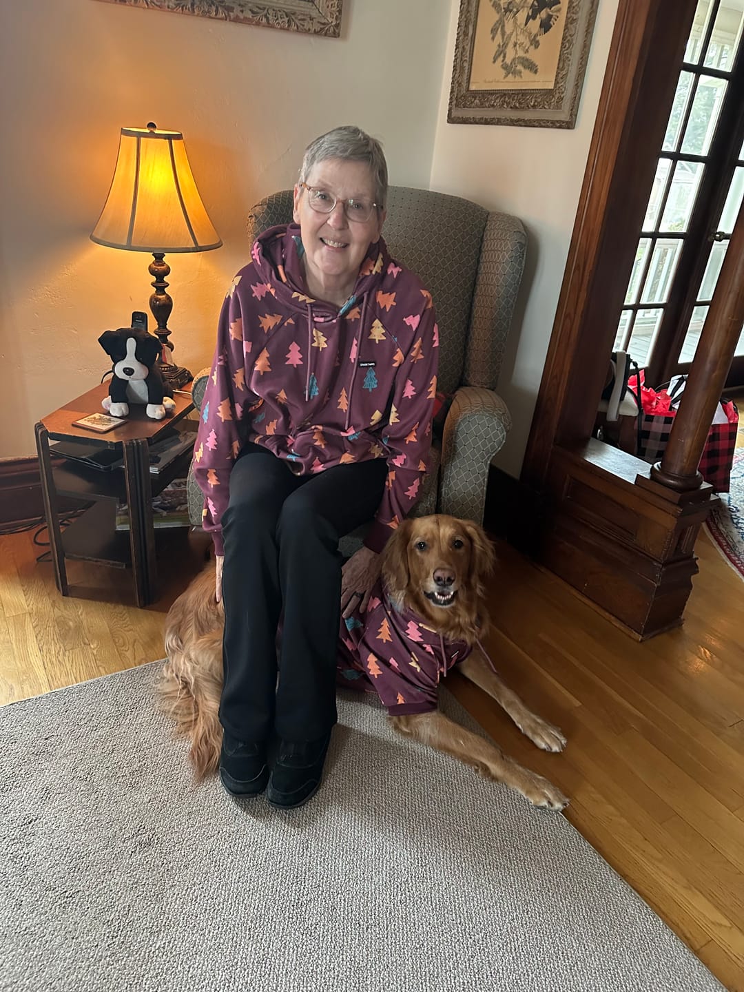 Customer photo review of Halloween Dog Hoodie - Black