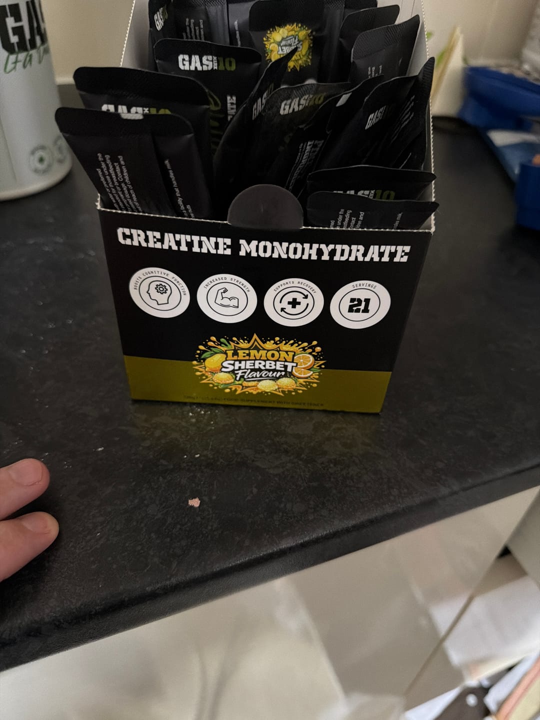 Customer photo review of Creatine Monohydrate Stick Packs