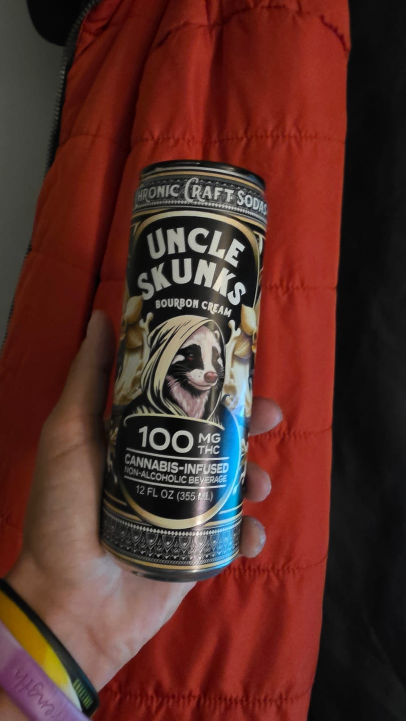 Customer photo review of Bourbon Cream | 100 mg | 12oz Chronic Craft Soda