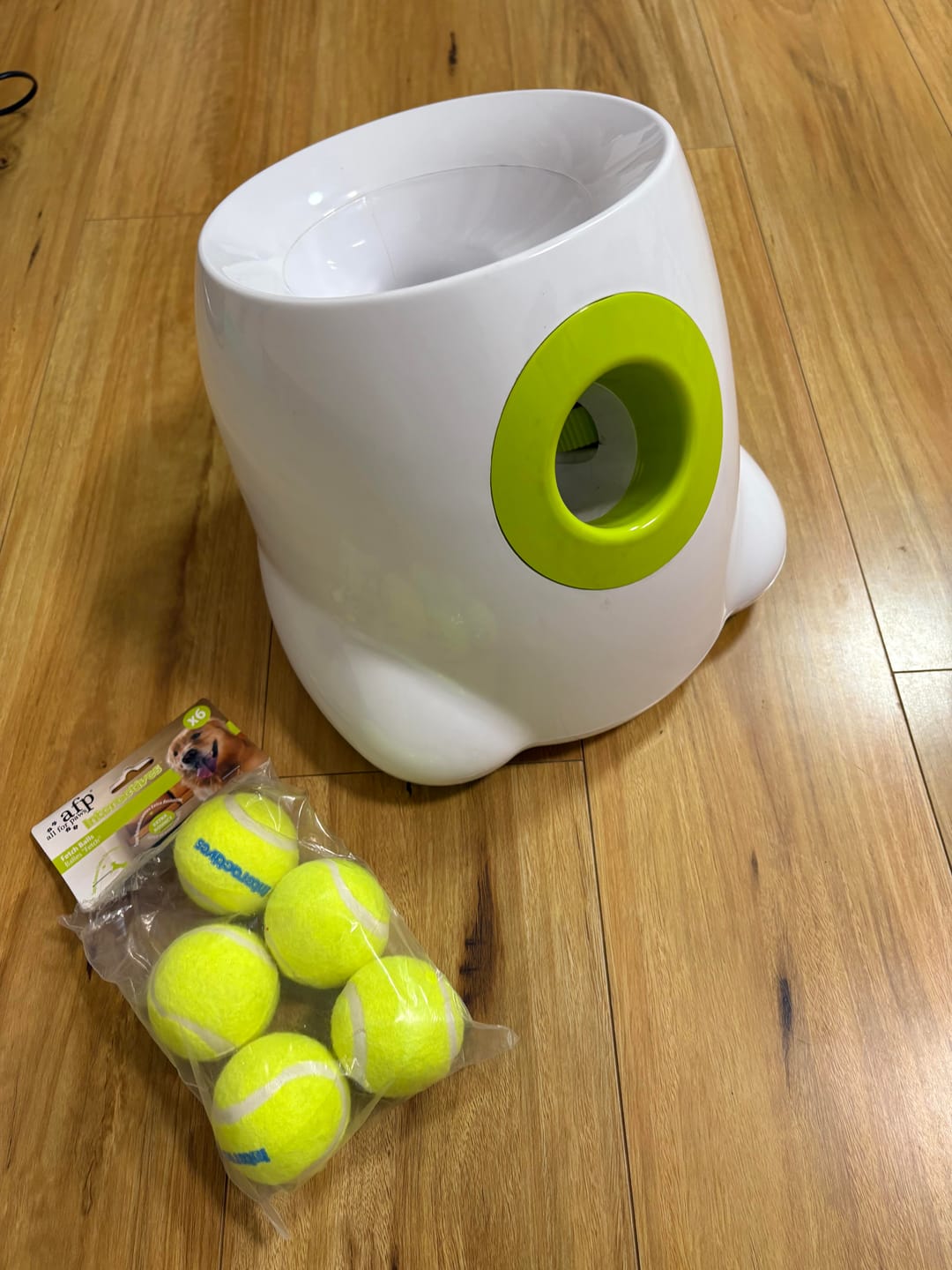 Customer photo review of Automatic Tennis Ball Launcher