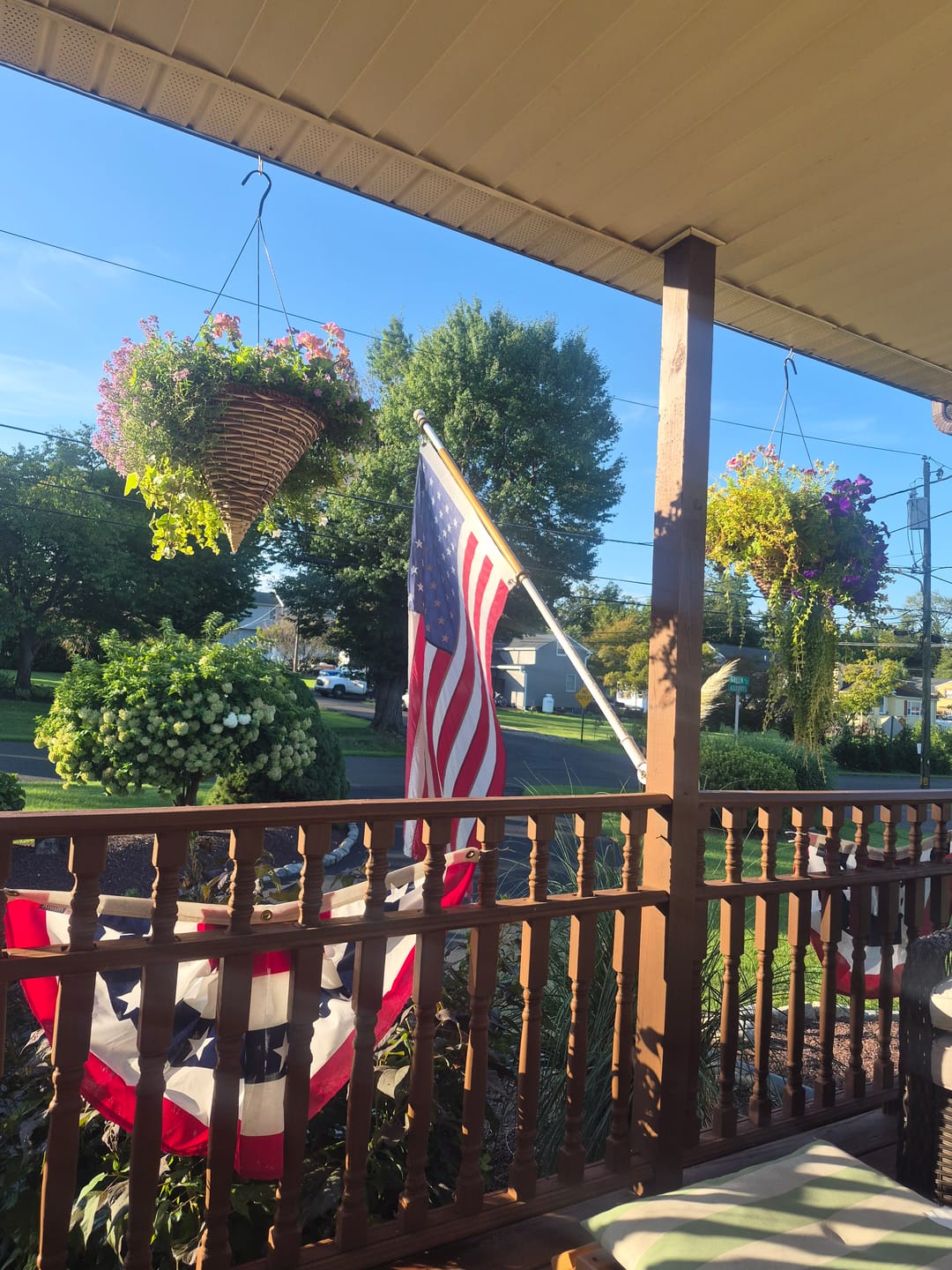 Customer photo review of 3' x 5' American Flag Set