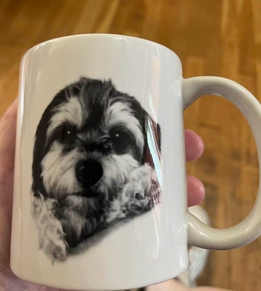 Customer photo review of Charcoal - Personalized Mug