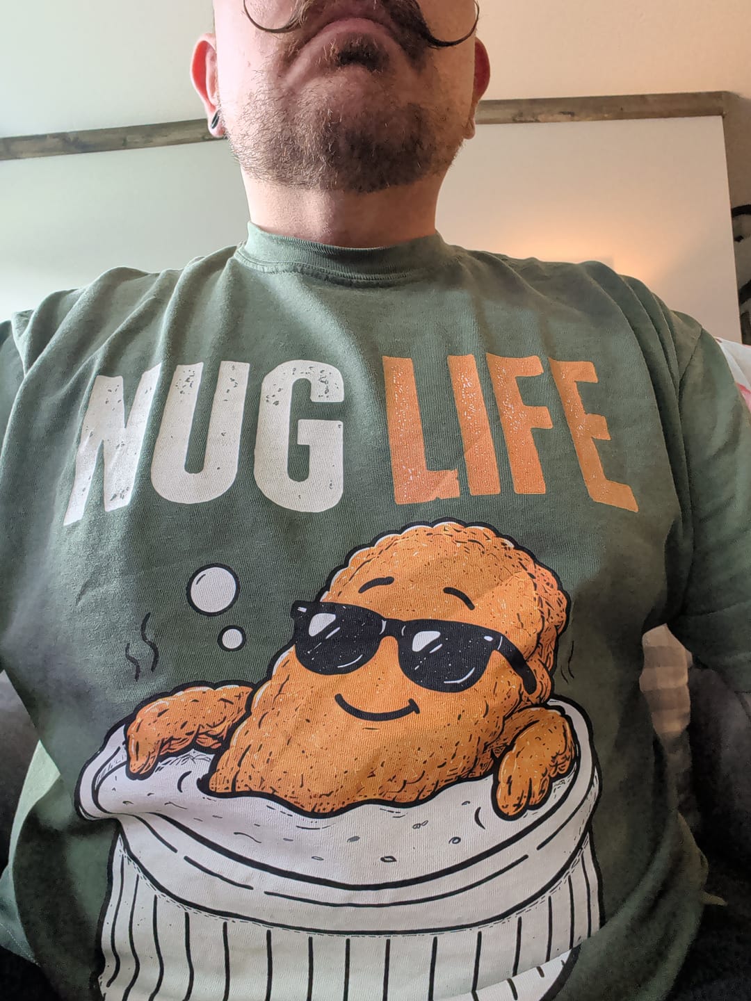 Customer photo review of Nug Life — Premium Tee