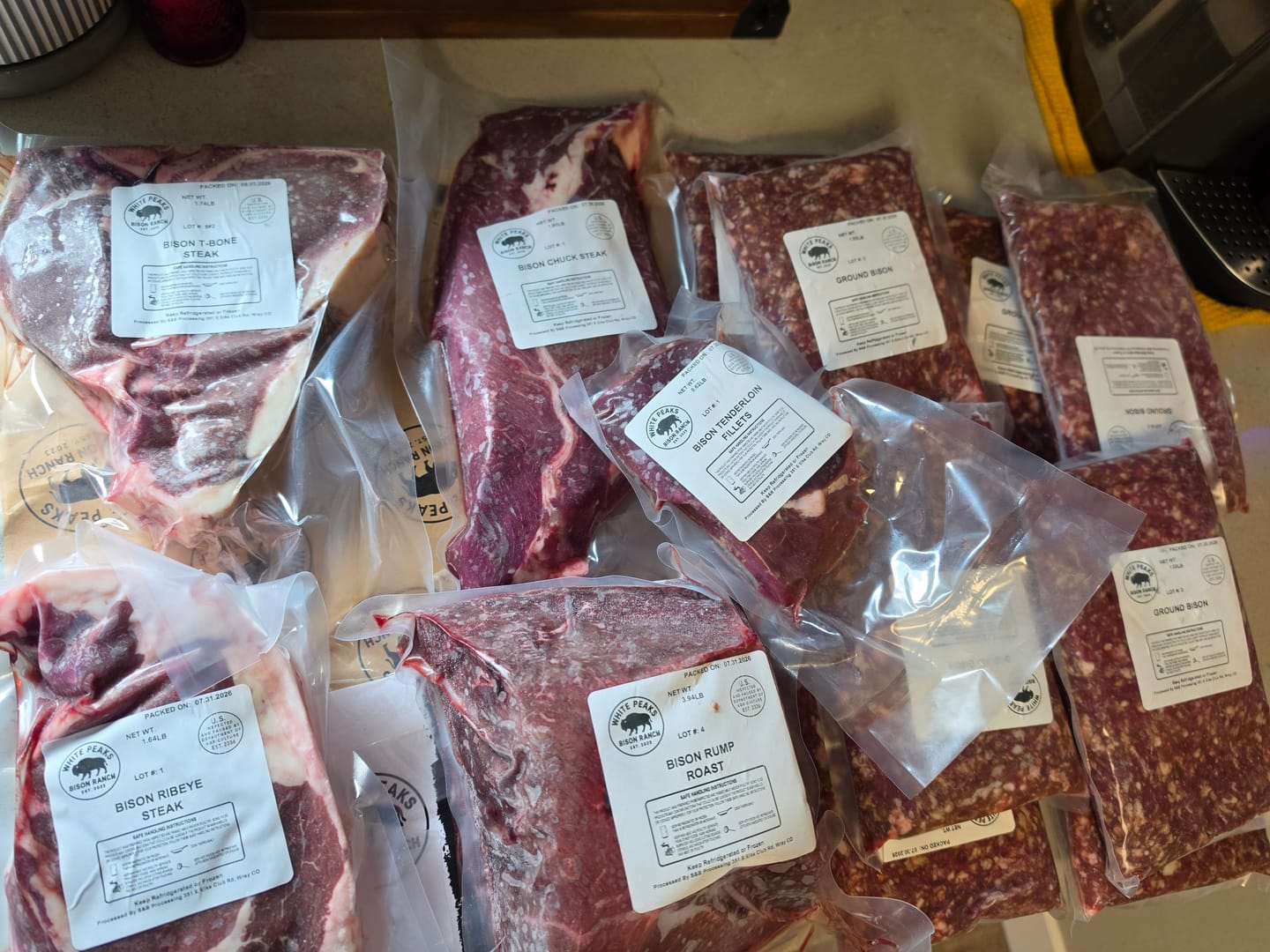 Customer photo review of Bison Sampler Box