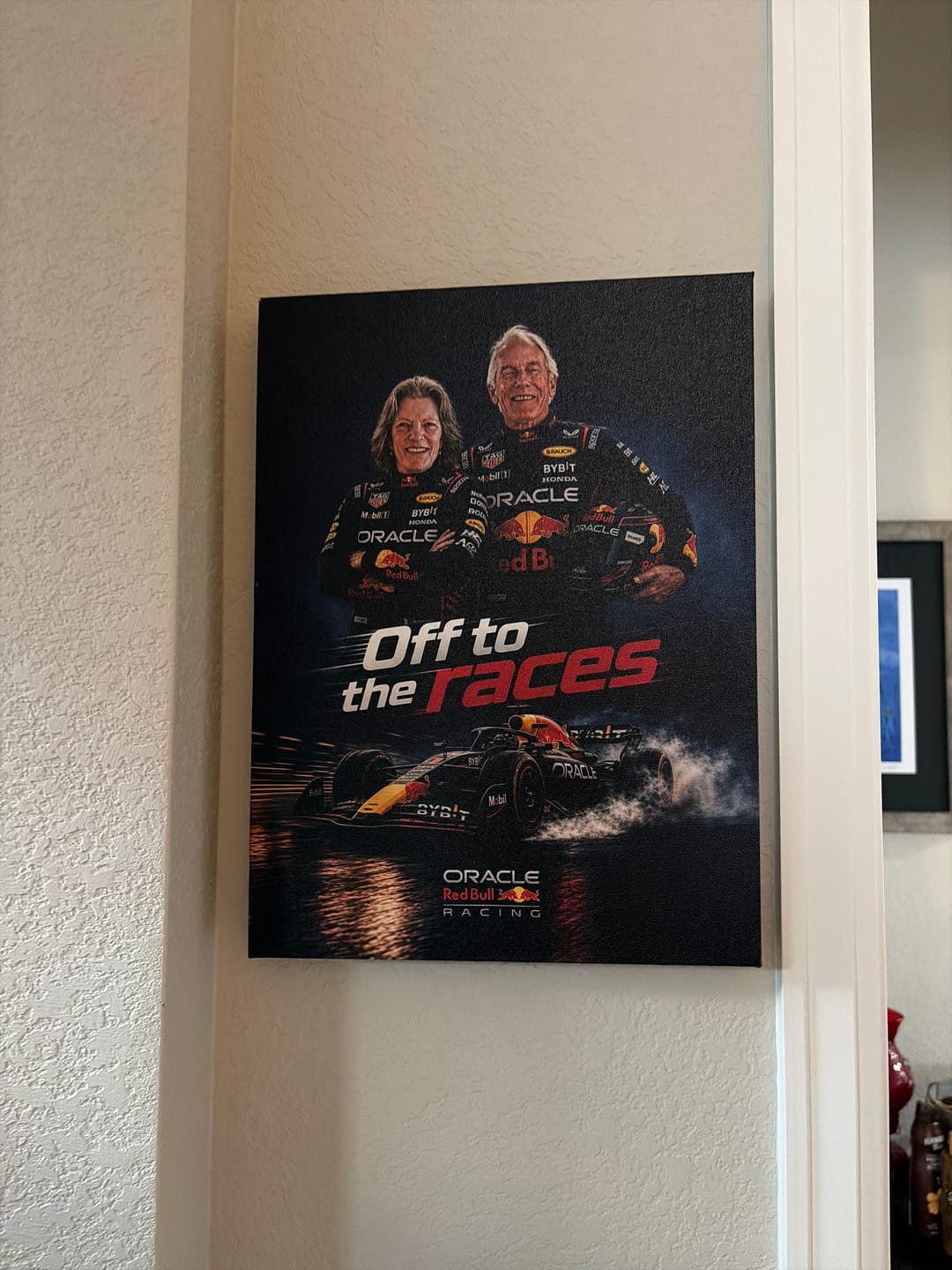 Customer photo review of Custom F1 Racing Portrait