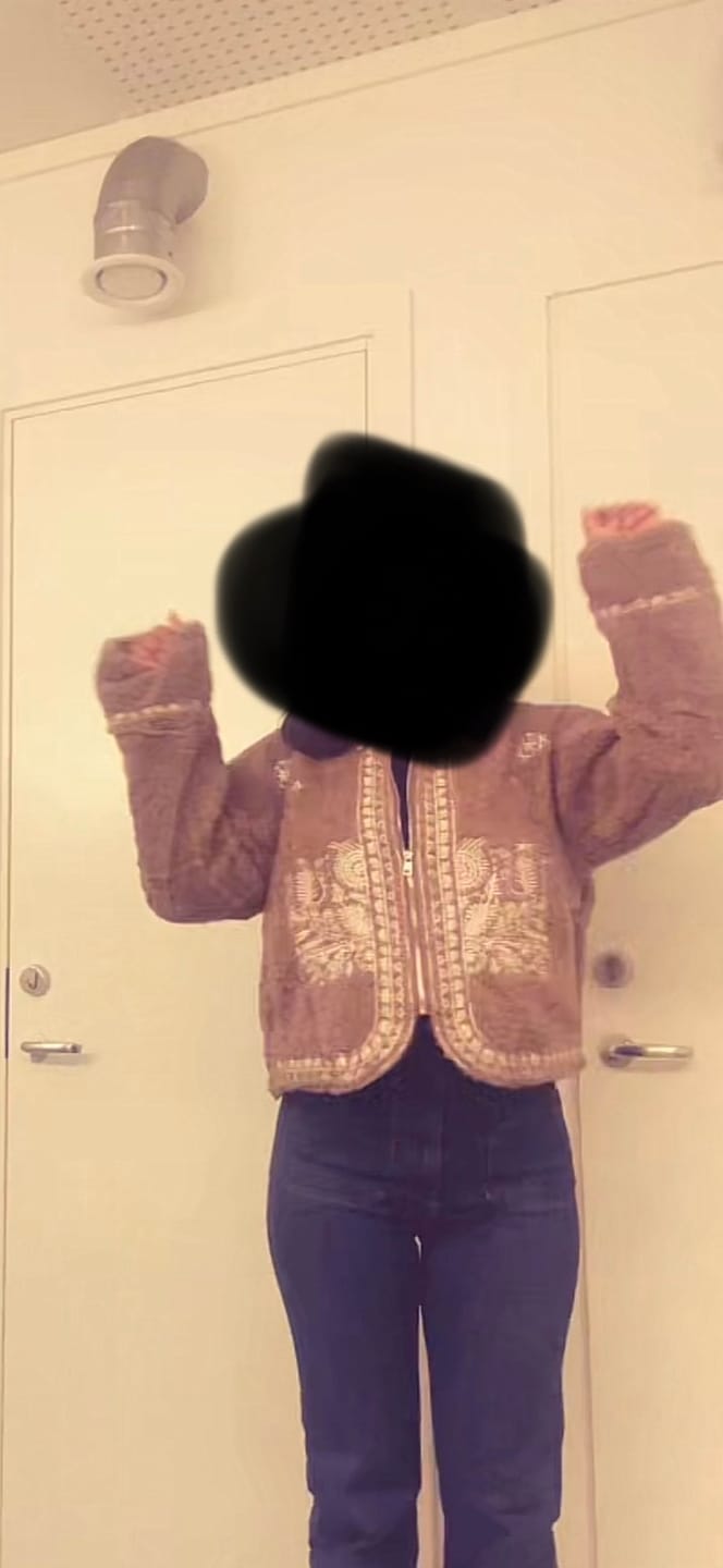 Customer photo review of Paisley teddy jacket