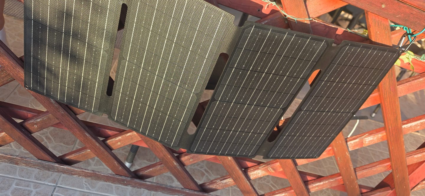 Customer photo review of 🎁 ALLPOWERS SOLAX SE60 Solar Panel 60W (100% off)