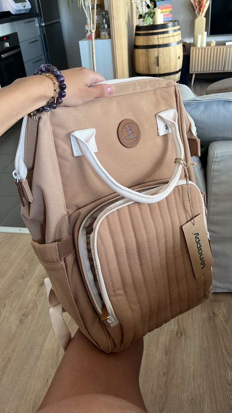 Customer photo review of Sac à dos à langer Richie - Cannelle