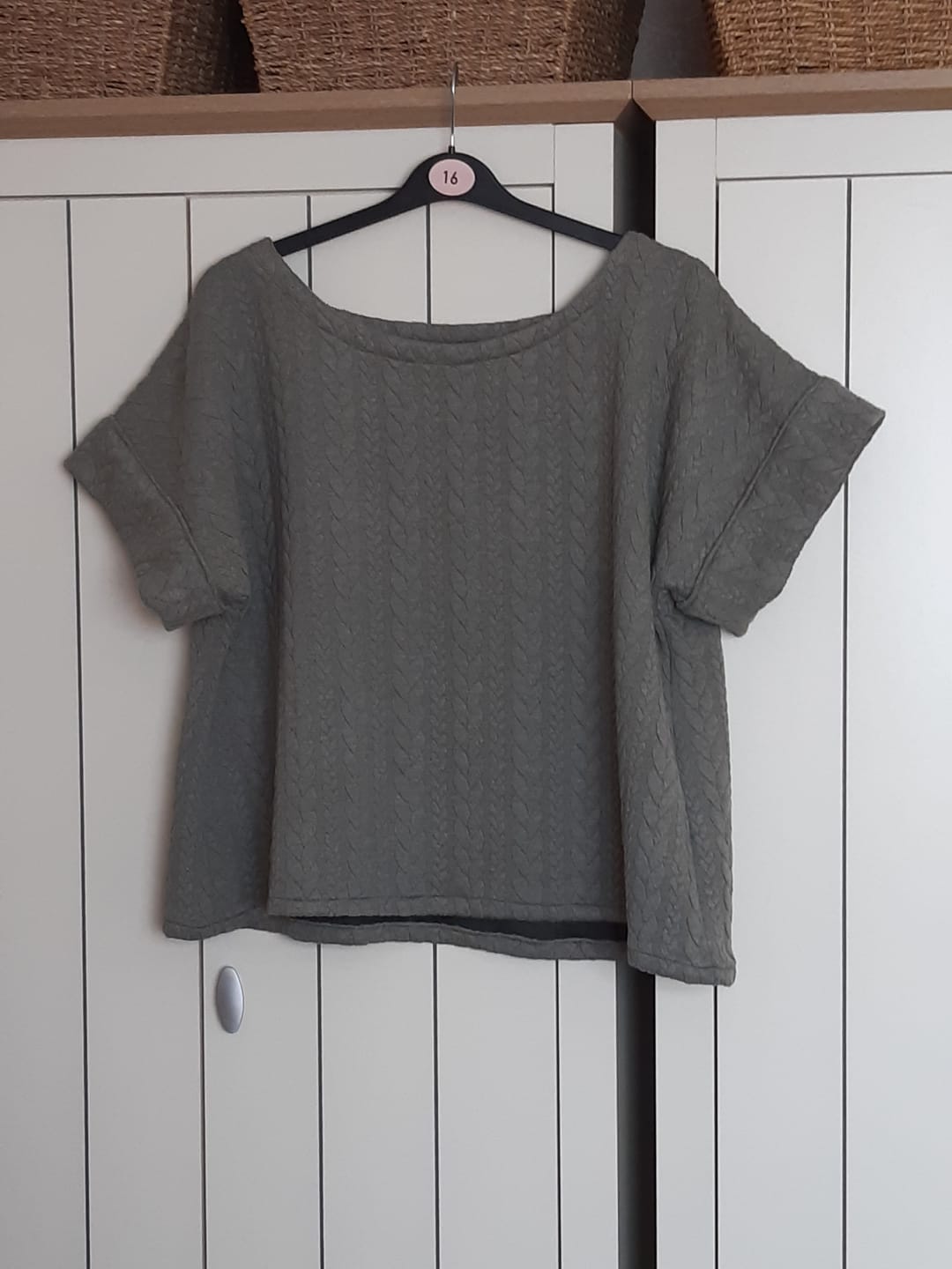 Customer photo review of Cable Knit Jersey Fabric