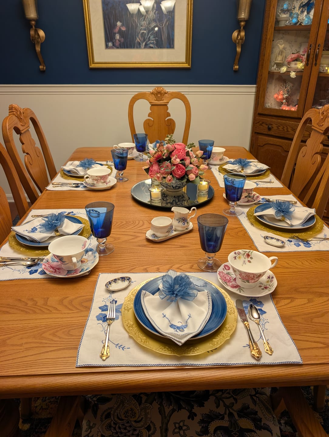 Customer photo review of Empire Peony Bone China Tea Cup and Saucer