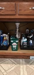 Customer photo review of Under-Sink Organizer Rack – Adjustable 2-Tier Metal Storage Shelf
