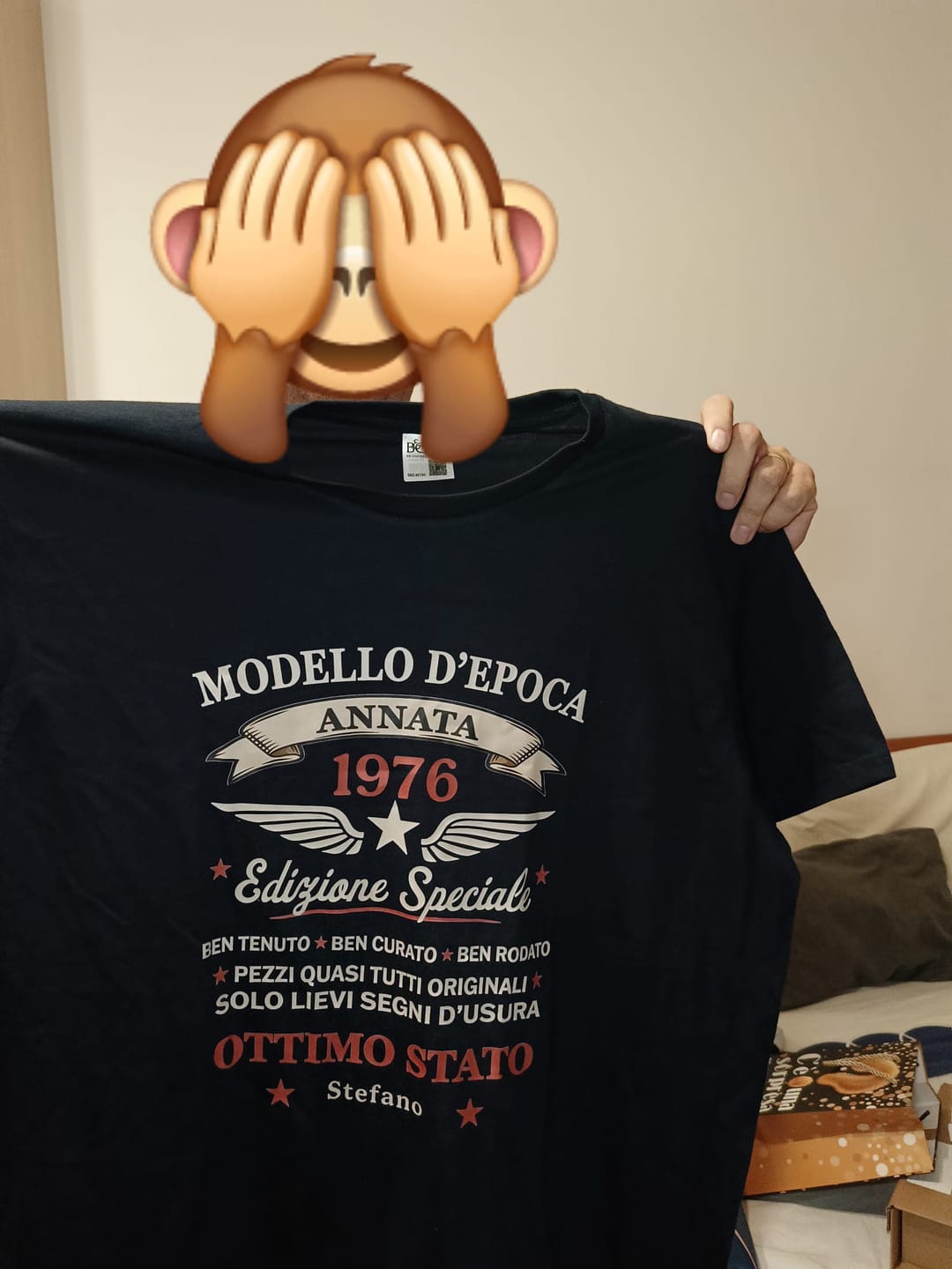 Customer photo review of Oldtimer - Maglietta personalizzata per il compleanno con design vintage