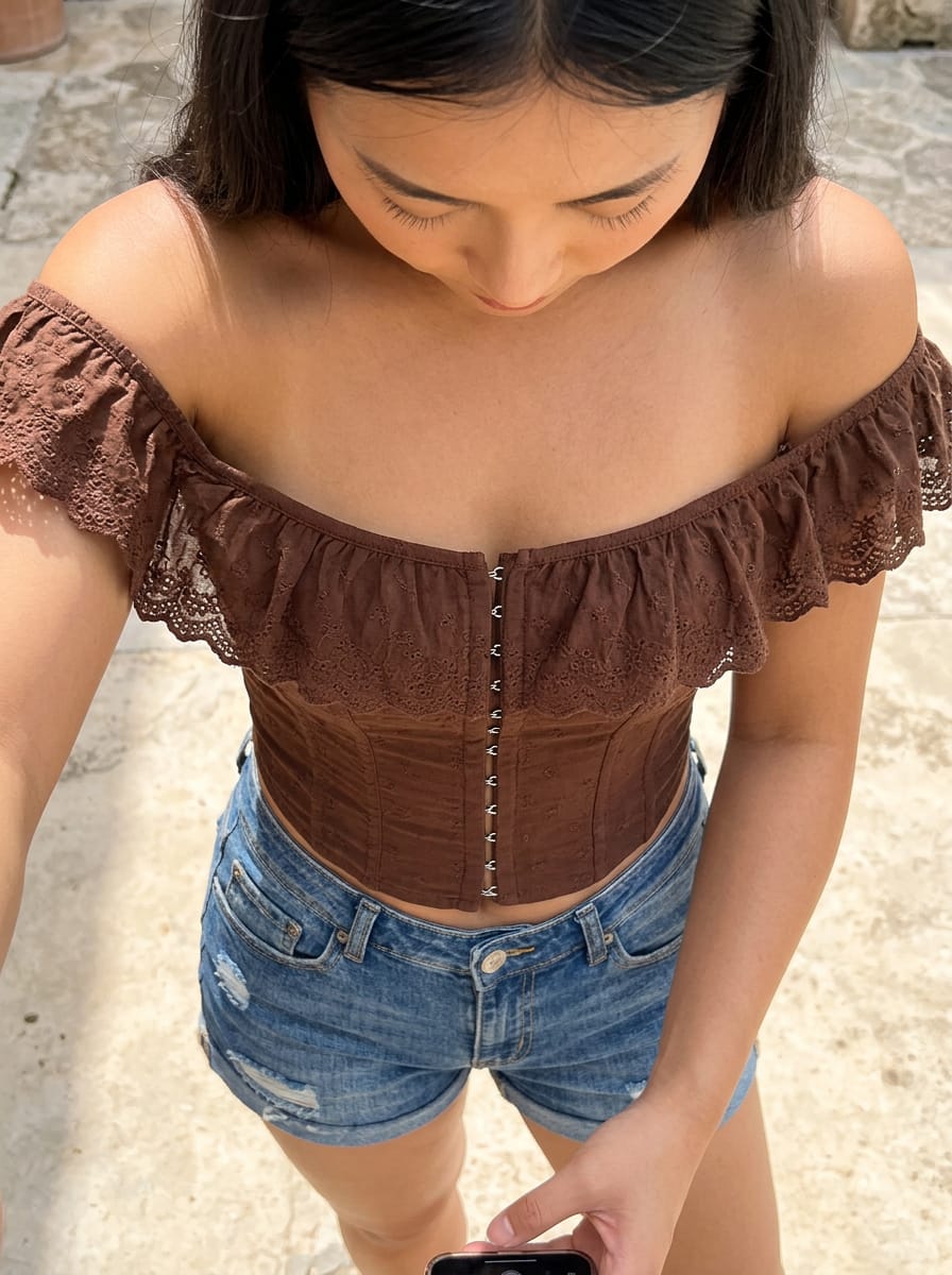 Customer photo review of Birdie Top Chocolate
