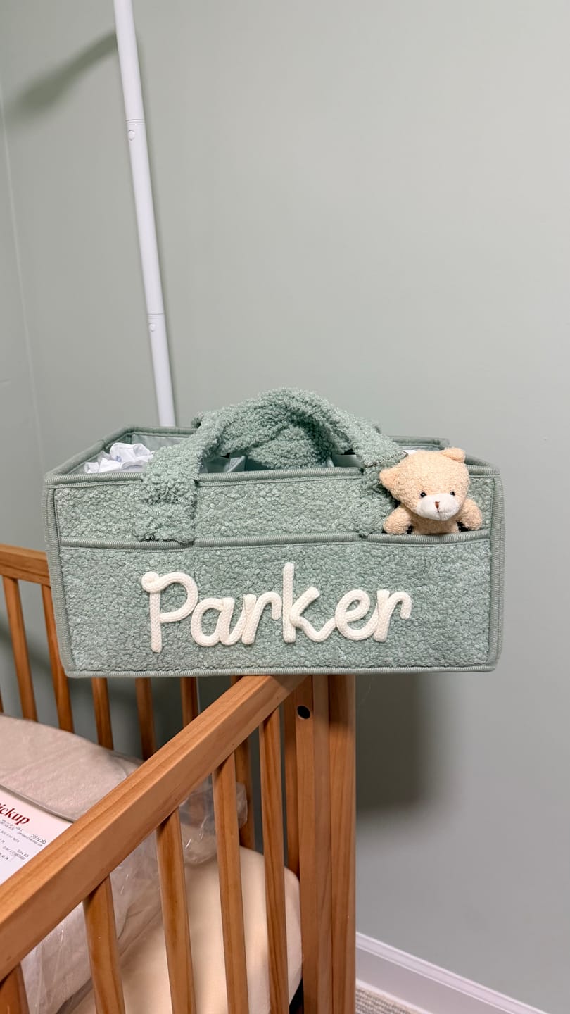 Customer photo review of K&C - Personalized Baby Storage Basket