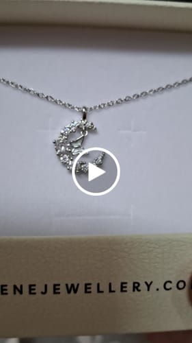 Customer video review of Luna Crescent Necklace